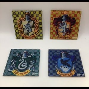 Set of (4) Harry Potter Glass Coasters